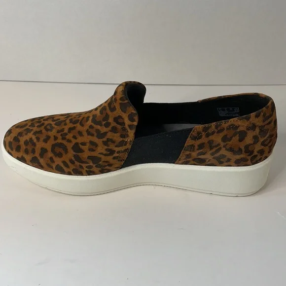 🌸CLARKS LAYTON BAND LEOPARD SHOES Size 9W Comfort shoes sneakers New in Box. - Picture 5 of 8